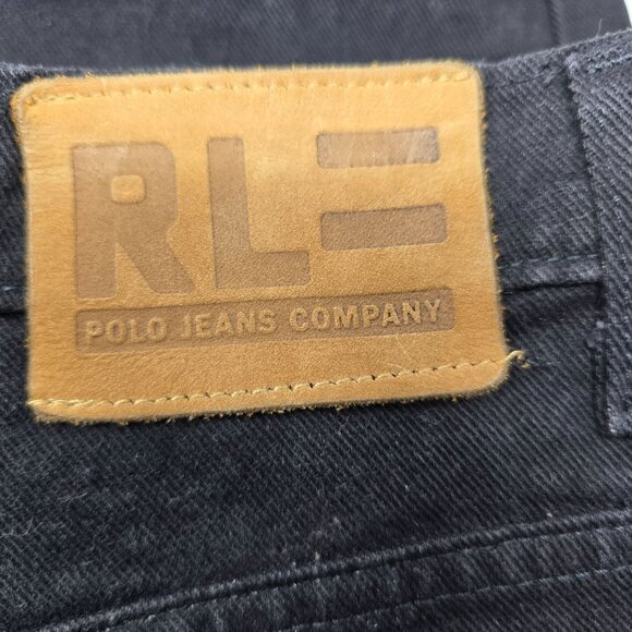 Polo Ralph Lauren Jeans Company Denim Jeans Size 34X31 Black Straight Leg - Picture 6 of 8